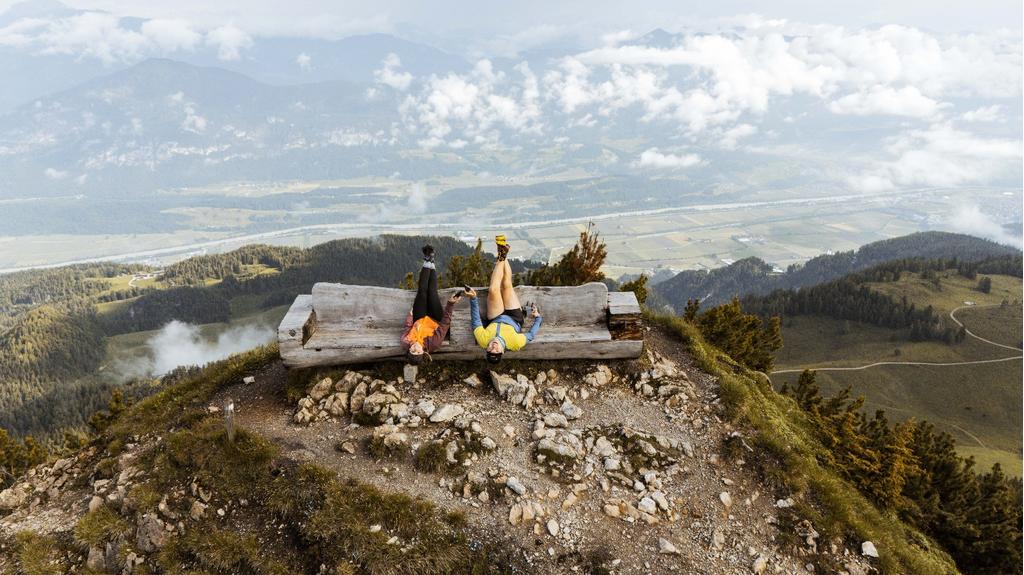 Bank bei Gratlspitze Alpbach, CCE Wanderdörfer