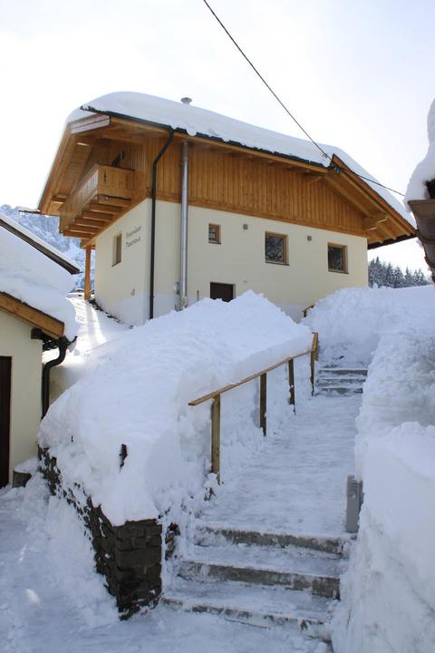 Ferienhaus im Winter