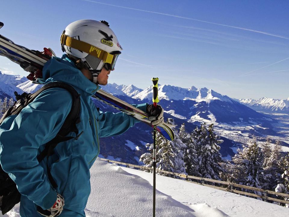 Skifahrer am Patscherkofel