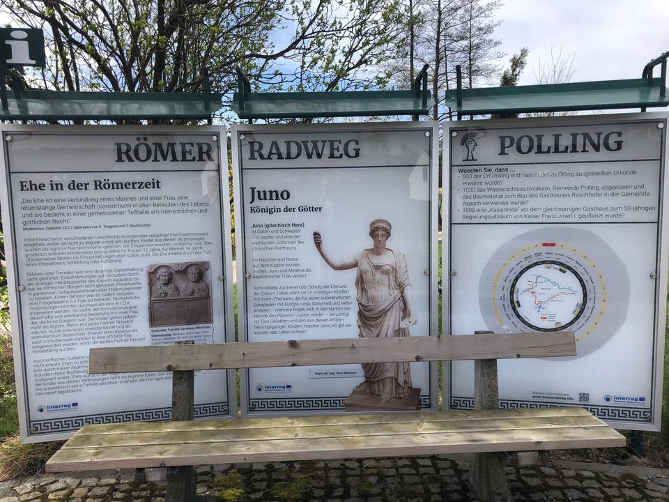 Roemerradweg Rastplatz Polling