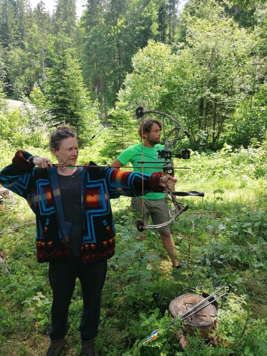 Wildnisschule Kleinwalsertal Bogenschießen