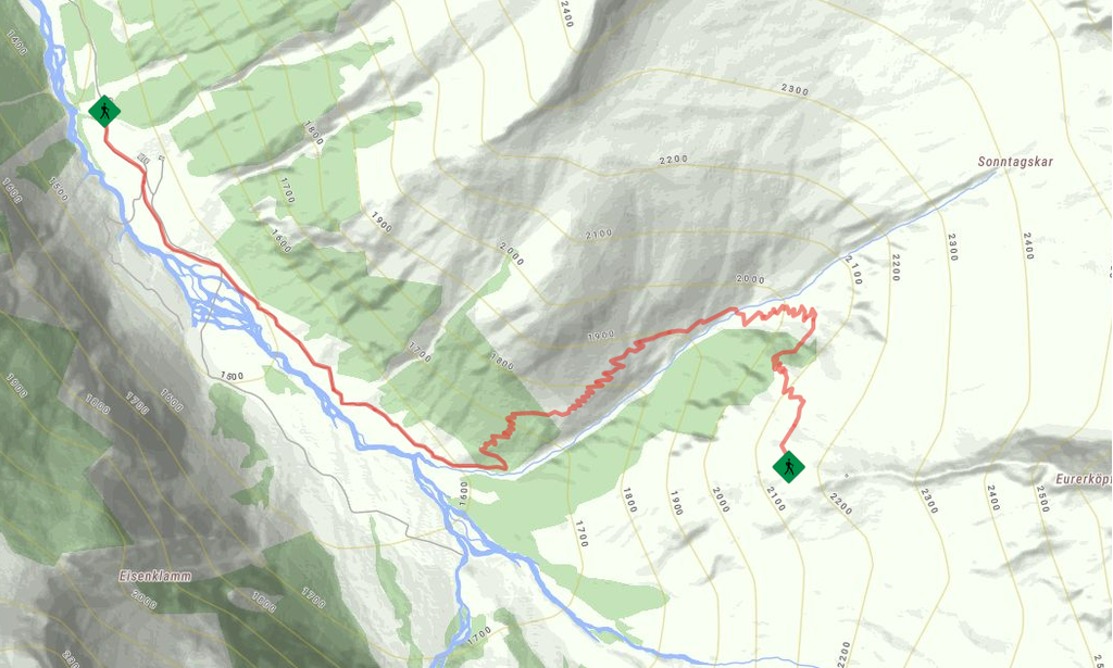 Bergwanderung Stilluptal Grüne Wand Hütte - Kasseler Hütte