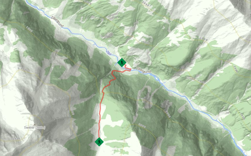 Bergwanderung Zillergrund Gasthaus Häusling Alm - Bodenalm.PNG