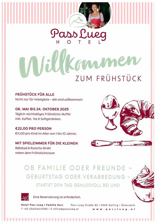 Hotel Pass Lueg - Willkommen zum Frühstück