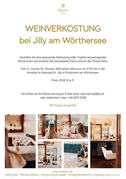 Weinverkostung Jilly