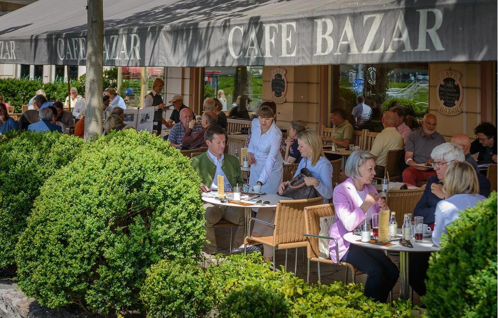 Terrasse vom Cafe Bazar