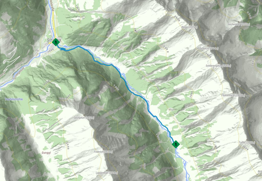 Hüttenwanderung Ginzling Naturparkhaus - Tristenbachalm - Steinbockhütte