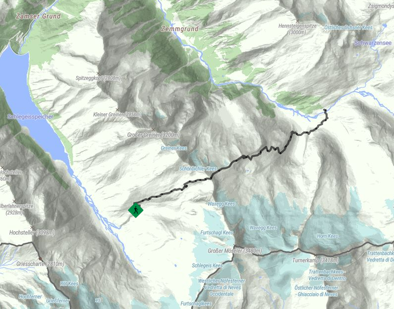 Etappe Berliner Höhenweg (Zillertal Runde) Furtschaglhaus - Berliner Hütte