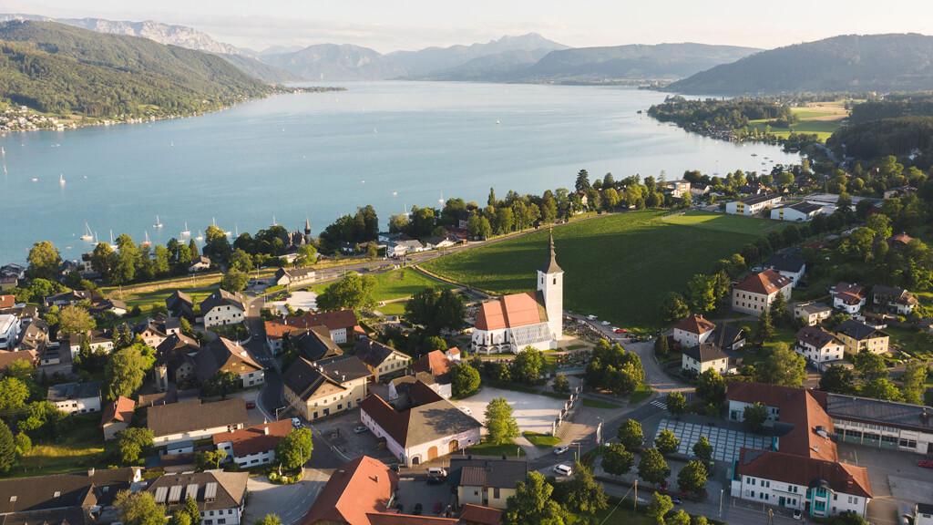 Luftaufnahme Seewalchen am Attersee