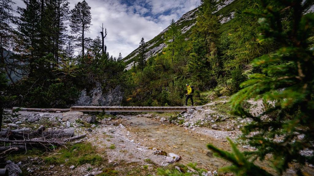 Weg vom Halleranger nach Scharnitz - Karwendel Hoehenweg Etappe 6