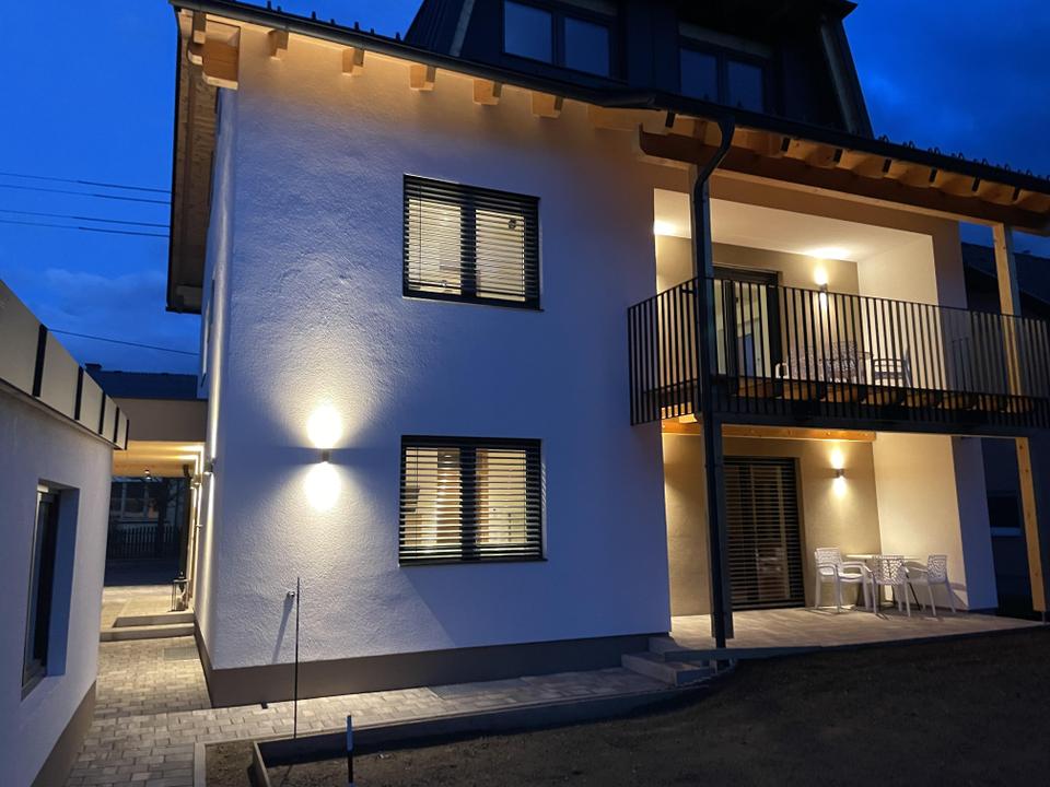 Aussenansicht Garten Abend