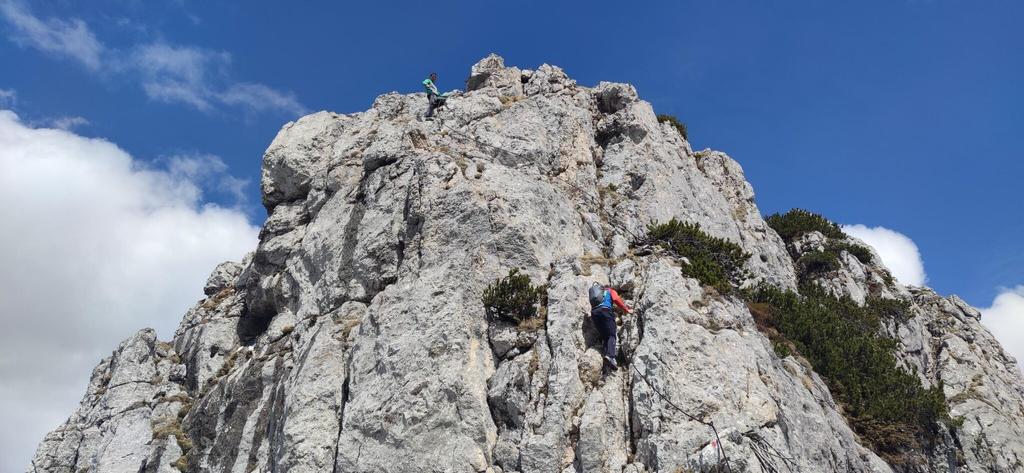 Versicherter Klettersteig auf den Hechlstein