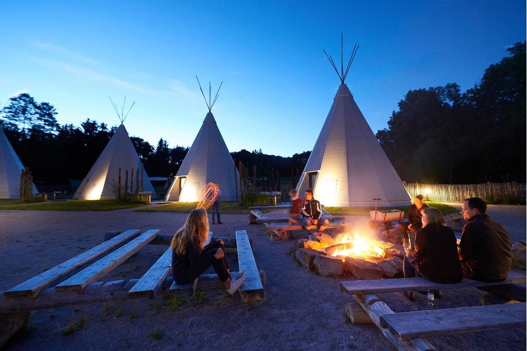 Lagerfeuerplatz im Tipi-Hotel