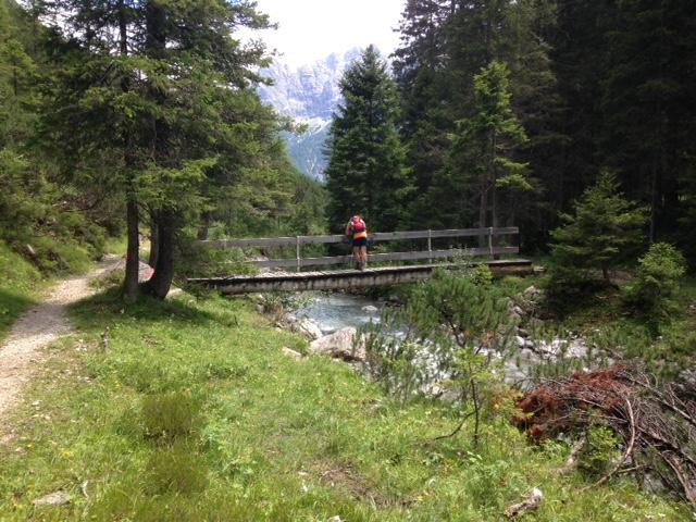 Brücke bei den Jochbachhütten