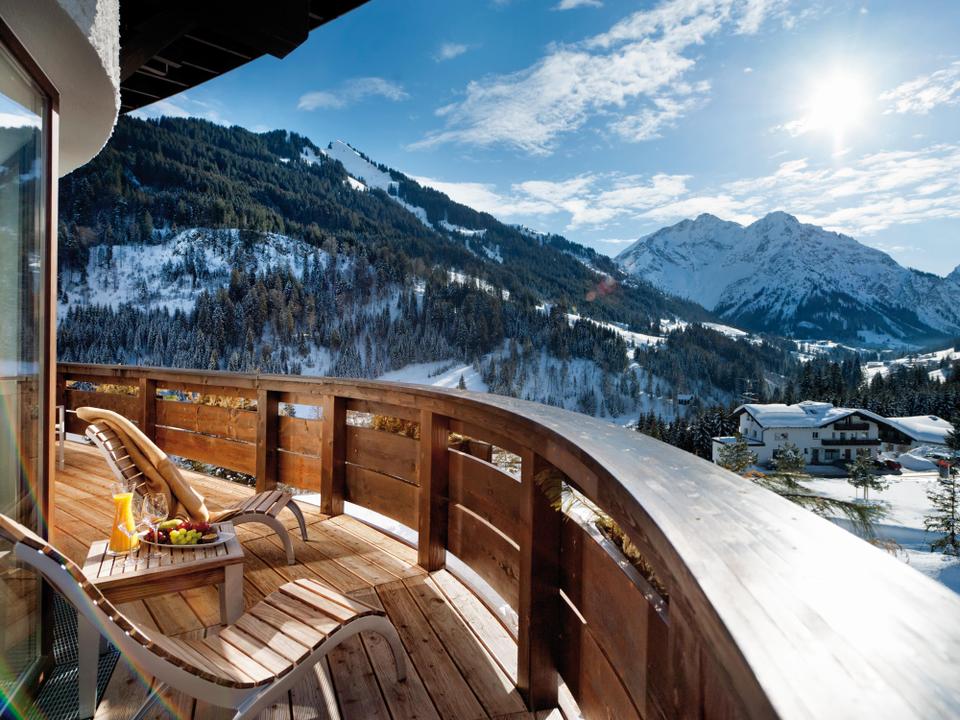 Travel Charme Ifen Hotel Winter Balkonausblick