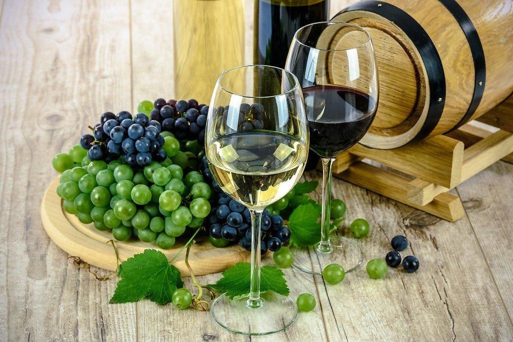 Wein Flasche Traube