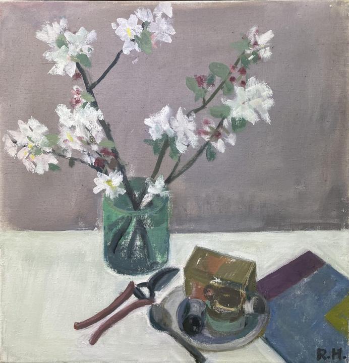 Rudolf Hradil Stilleben Apfelblüten