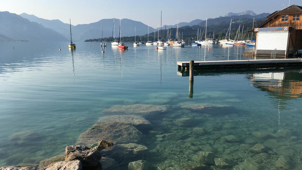Seebad Nussdorf, Blick vom See