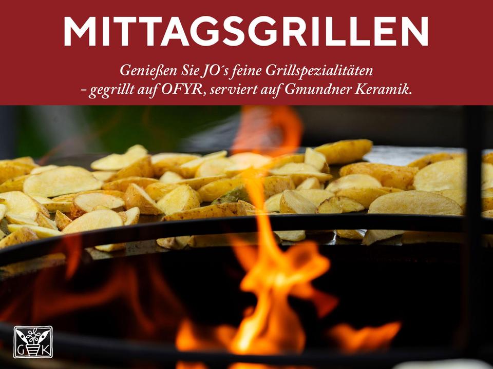 Mittagsgrillen bei der Gmundner Keramik mit Jo's
