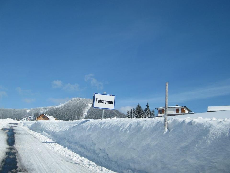 Stegleitenstraße retour nach Zentrum Faistenau