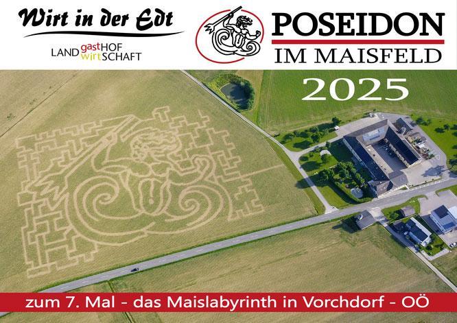 Maislabyrinth Wirt in der Edt - Posseidon 2025