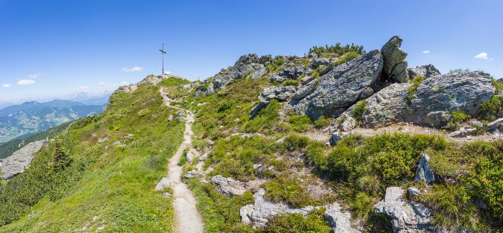 Weg zum Gipfelkreuz Grießenkar