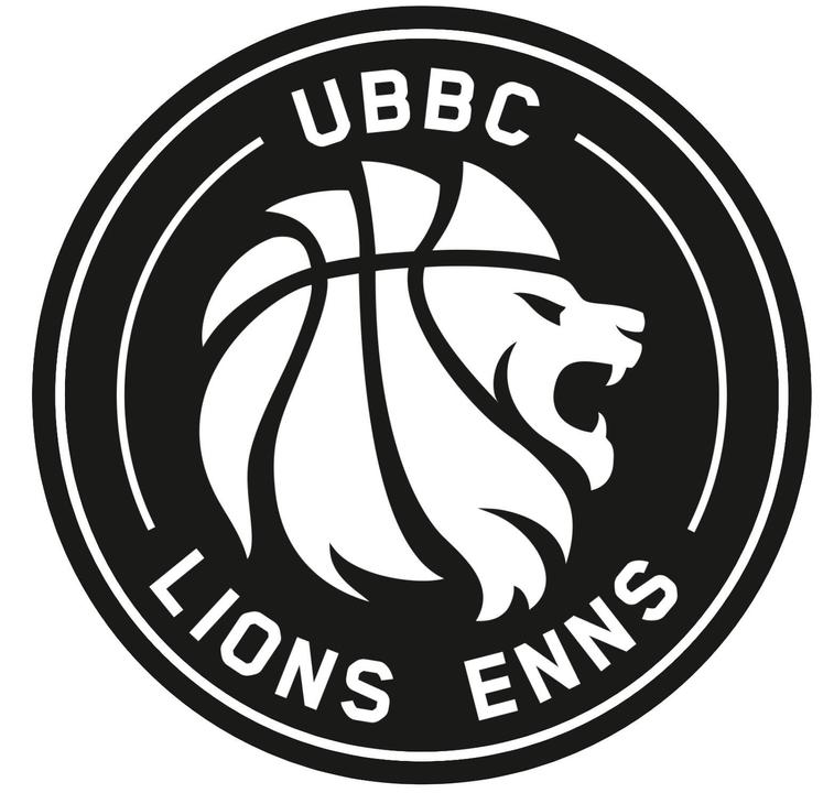UBBC Lions Enns Basketball Logo